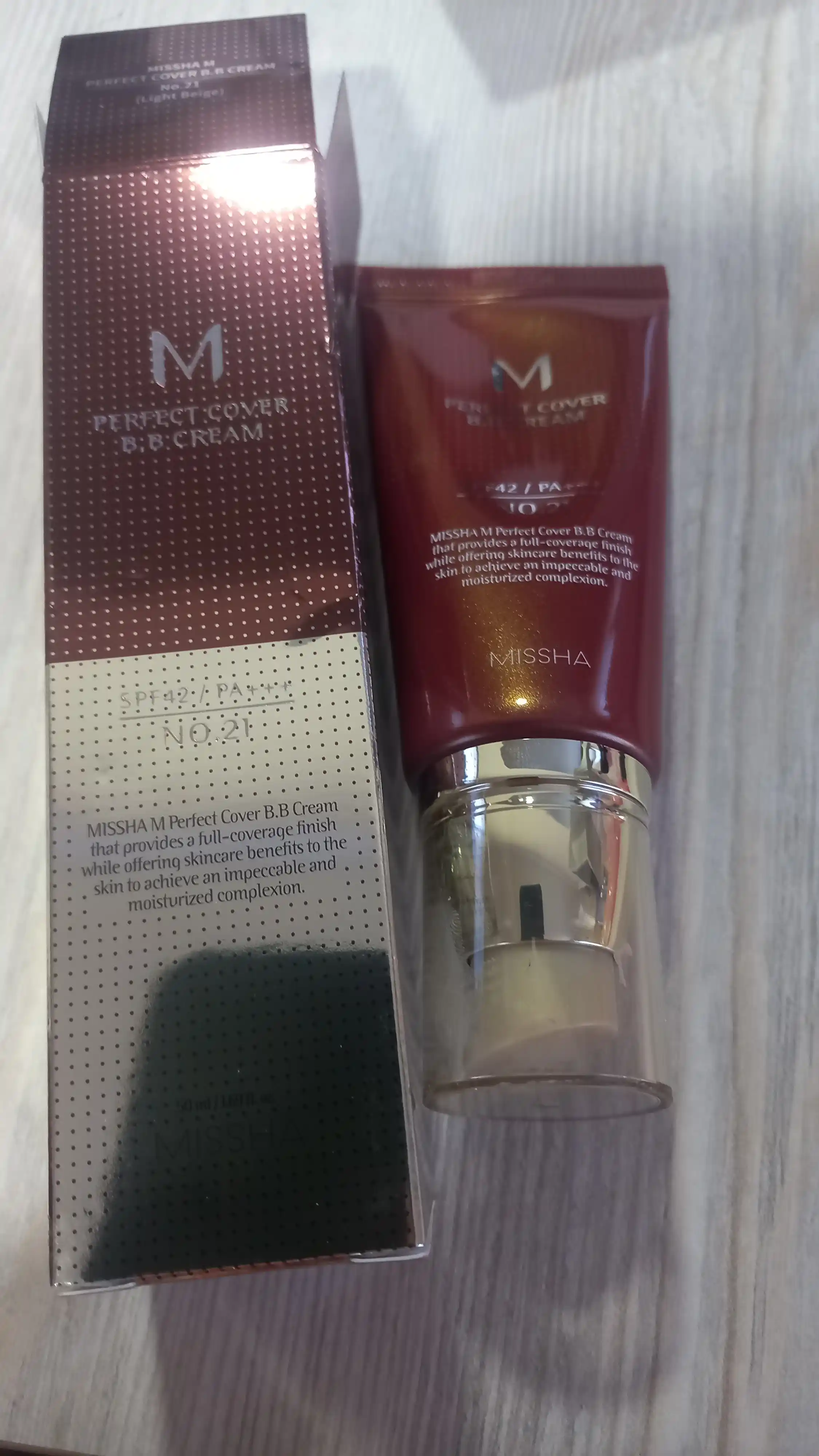 Tonal BB krem Missha Perfect cover BB cream SPF42/PA+++, 50 ml