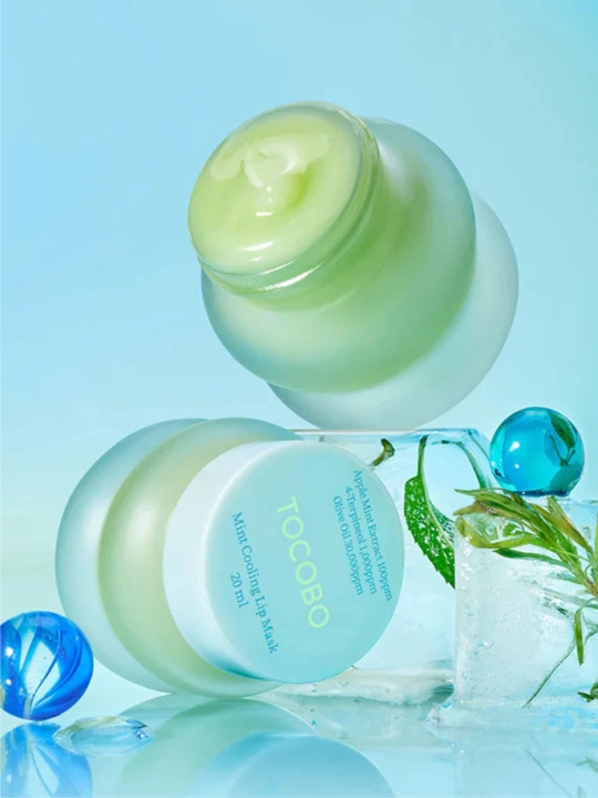 Уплотняющая маска для губ, Tocobo, Collagen, mint cooling, lemon sugar Boosting Lip Mask
