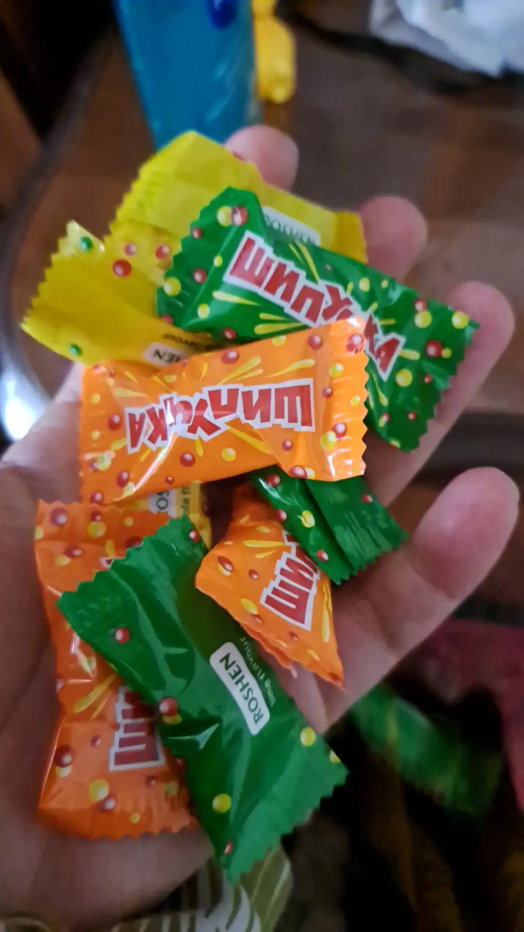 Карамель Roshen Шипучка с порошковой начинкой, 1 кг