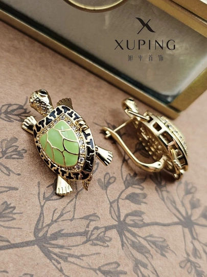 Серьги для девочек и женщин, Xuping — 1001PRT-XUPINGB-БИРЮЗ