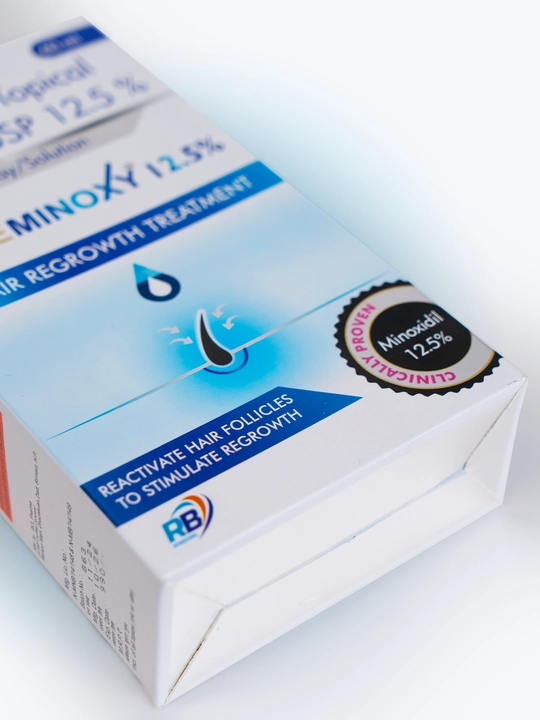 Миноксидил 12.5% Care Minoxy – лосьон-спрей для роста волос и бороды, 60 мл