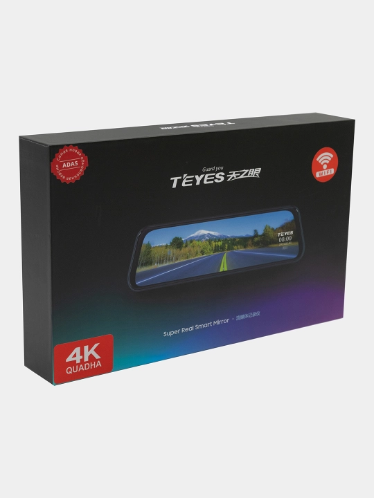 Teyes Q9 PRO videoregistratori, 4K+1080P, Wi-Fi, orqa kamerali avtomobil ko‘zgusi