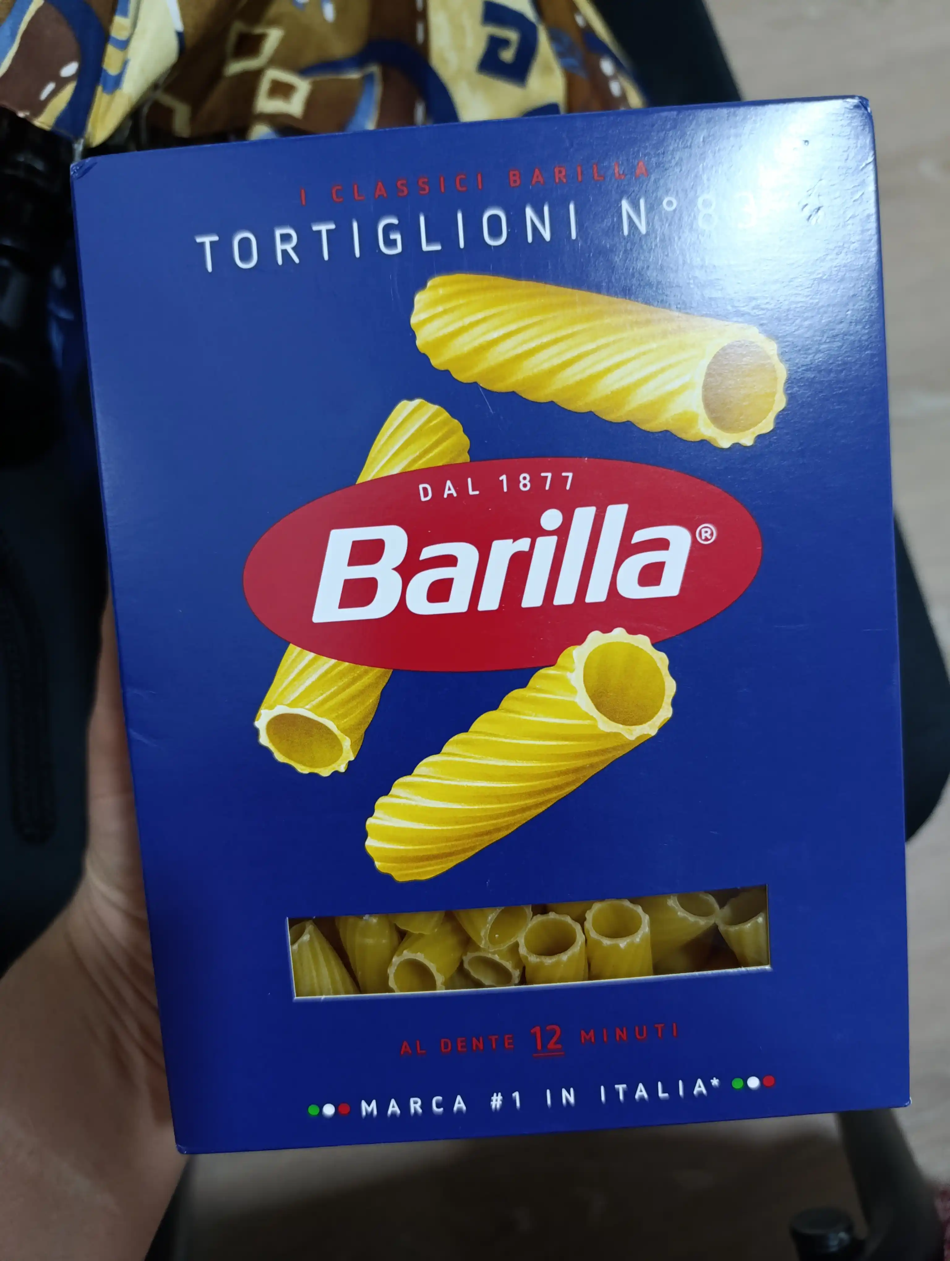 Makaron Barilla Tortiglioni n.83, qattiq bug'doy, 450 g