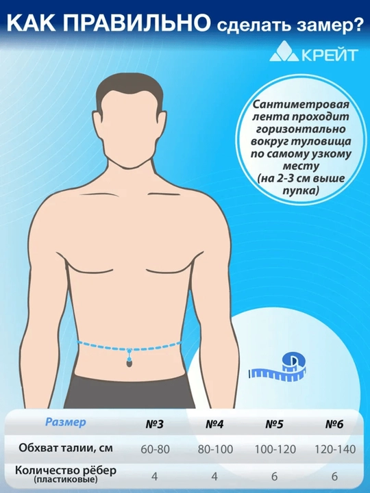 Корсет для спины ортопедический с ребрами жесткости высота 21 см