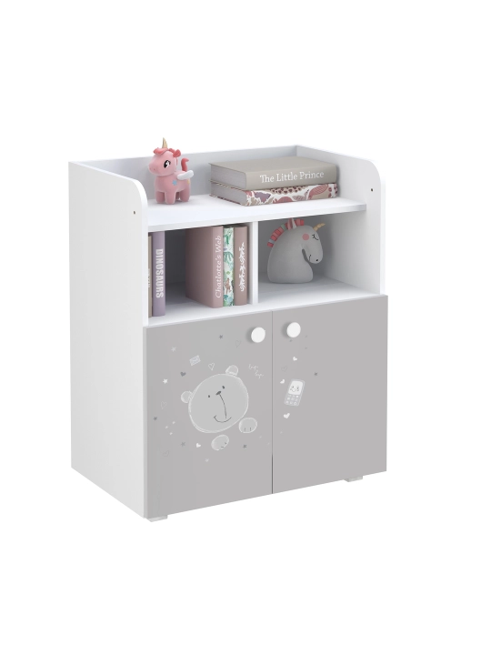 Комод детский Polini kids Simple 1270, белый-серый - 