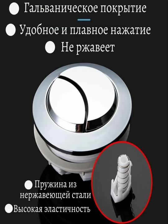 Кнопка слива для унитаза, 55 мм