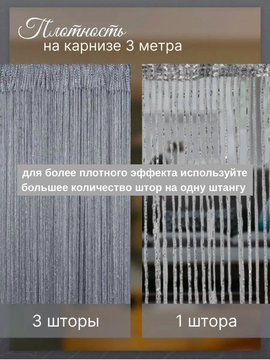 Нитяные шторы лапша, кисея, тюль, занавеска, для зала, кухни, спальни, на дверь, окно, 100х200