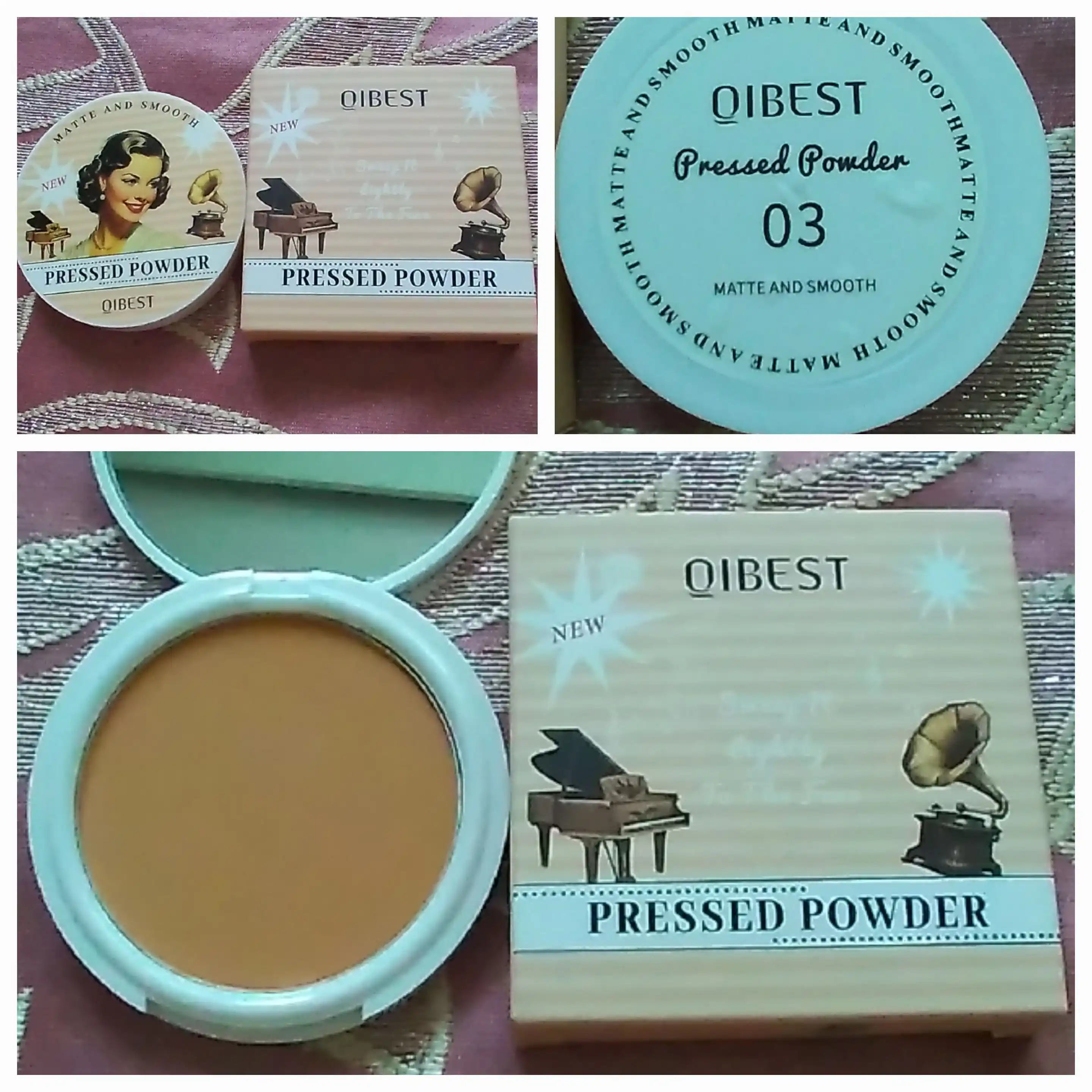 Yuz uchun kukun, qizarish, mat, uzoq muddatli Q'ibest