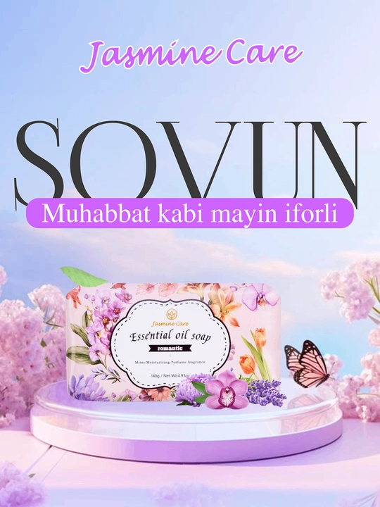 Barcha teri turlari uchun efir moyi qo‘shilgan xushbo‘y Jasmine Care krem-sovuni - 
