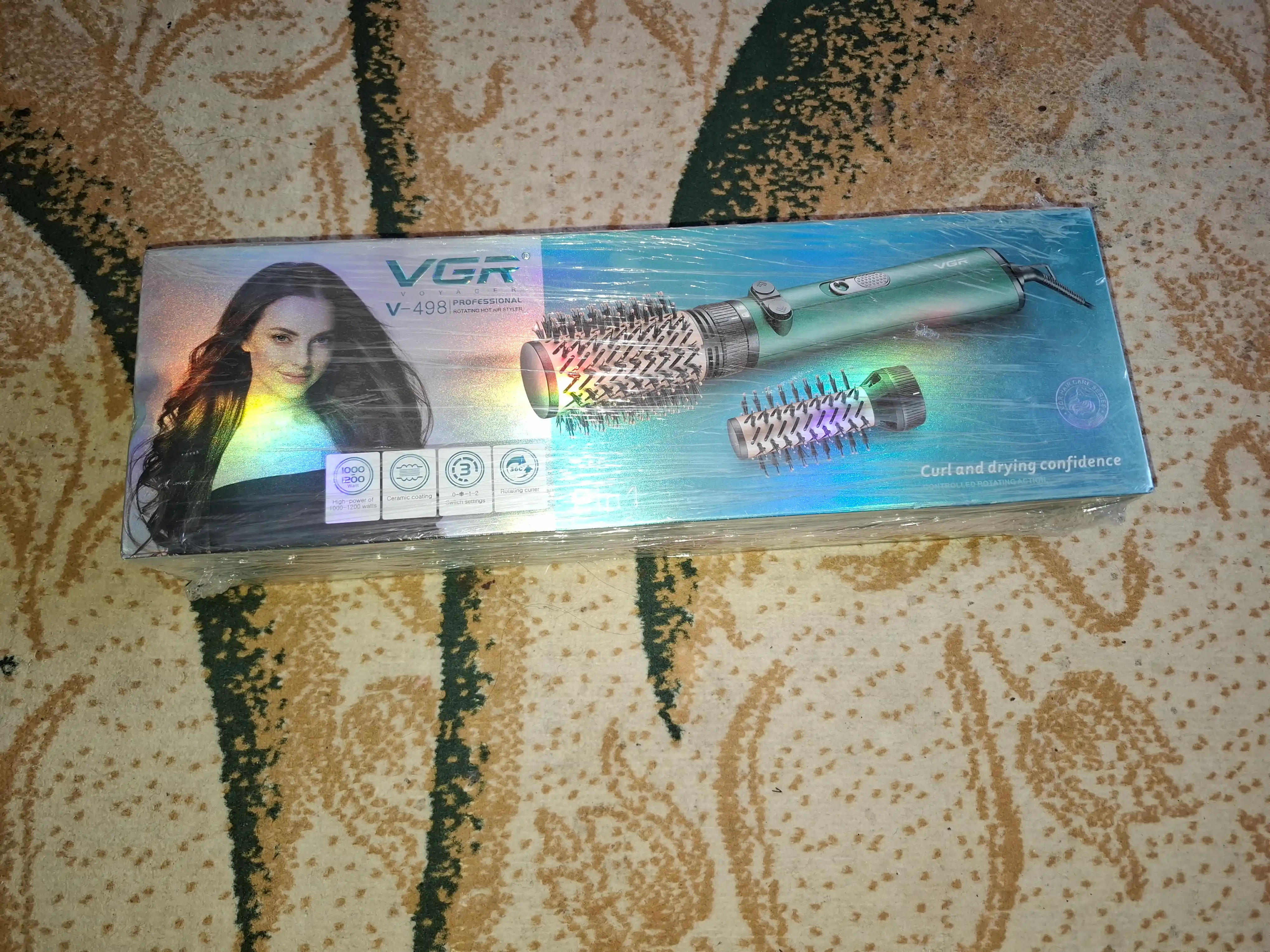 Professional soch quritgich VGR V-498 fen-taroq, 360 daraja aylanuvchi, keramik qoplamali