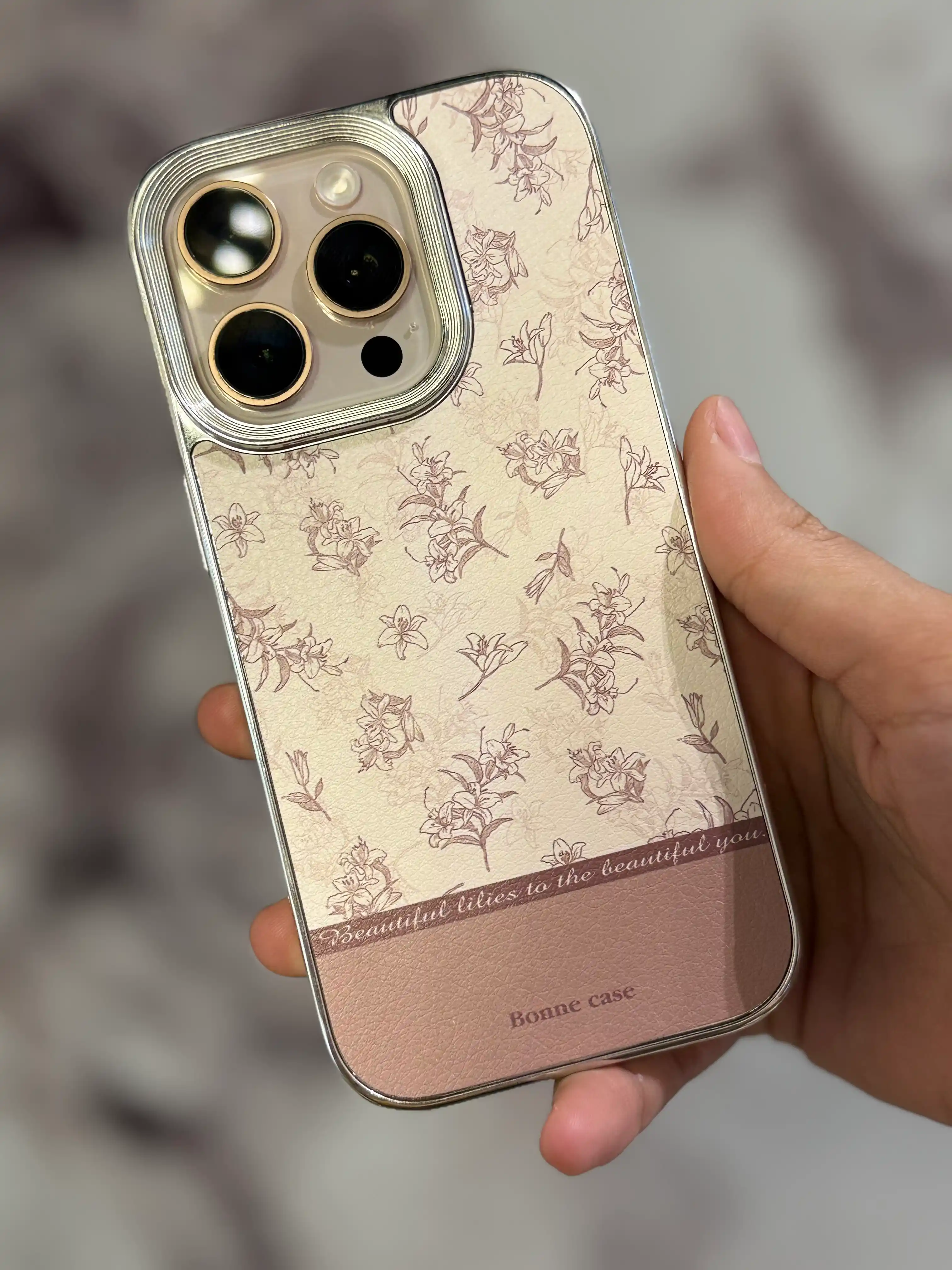 Ретро-чехол с цветочным узором для iPhone 11/12/13/14/15/16 Pro/Max