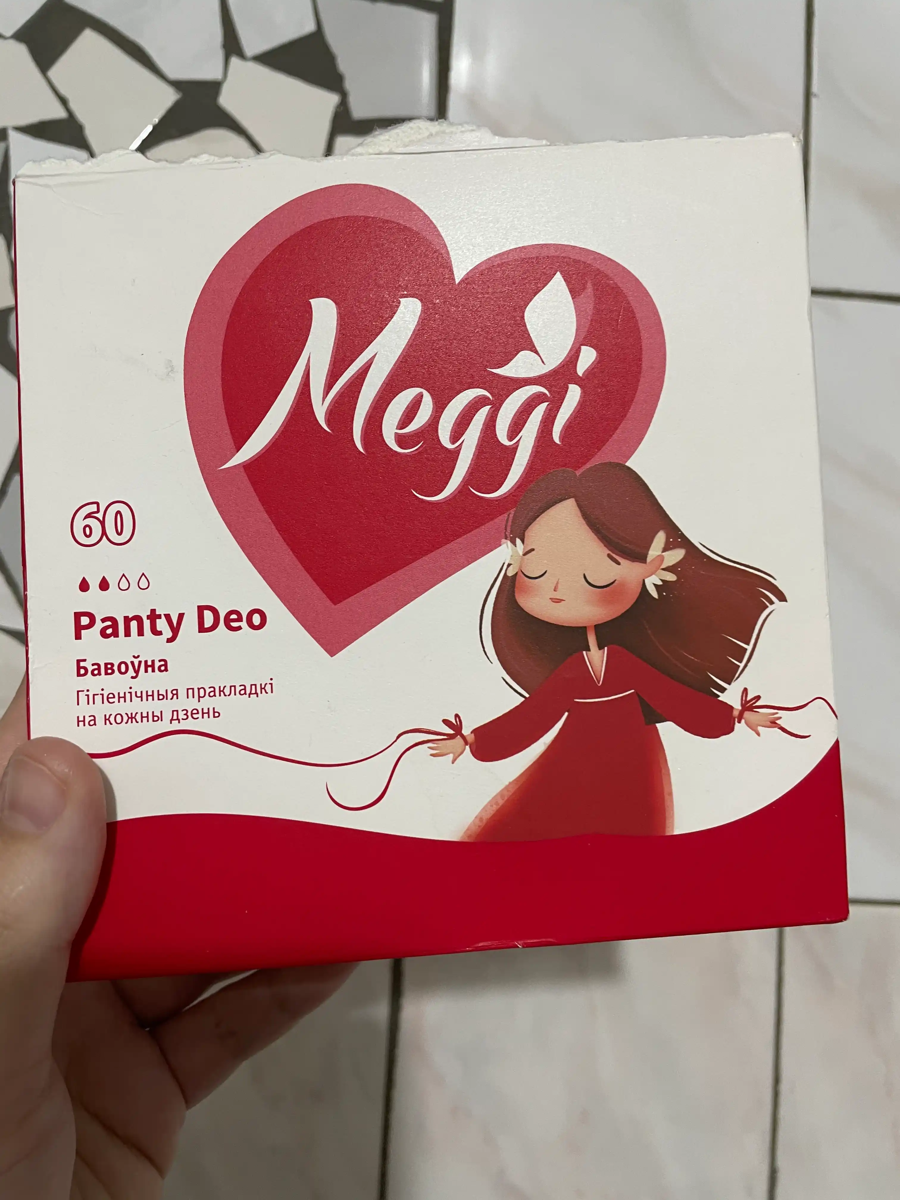 Kundalik ayollar gigiyenik prokladkalar MEGGI PANTY DEO, 60 dona