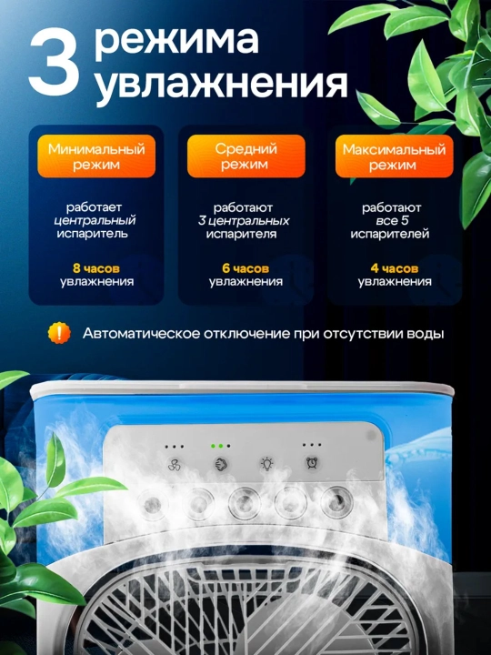 Вентилятор настольный, мини кондиционер с увлажнителем