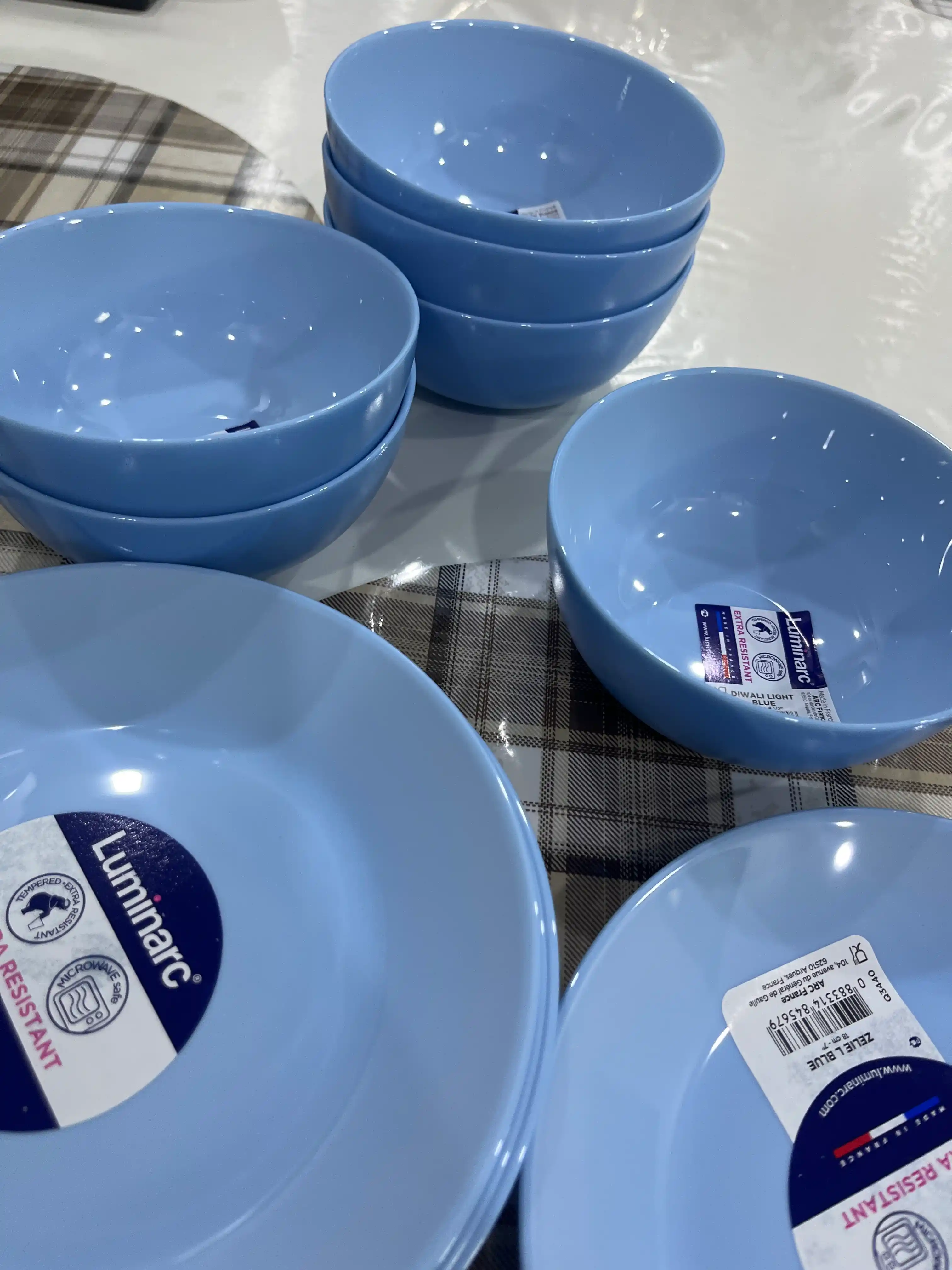 Salat idishlari Luminarc Diwali Light Blue, 12 sm, to'plamda 6 dona
