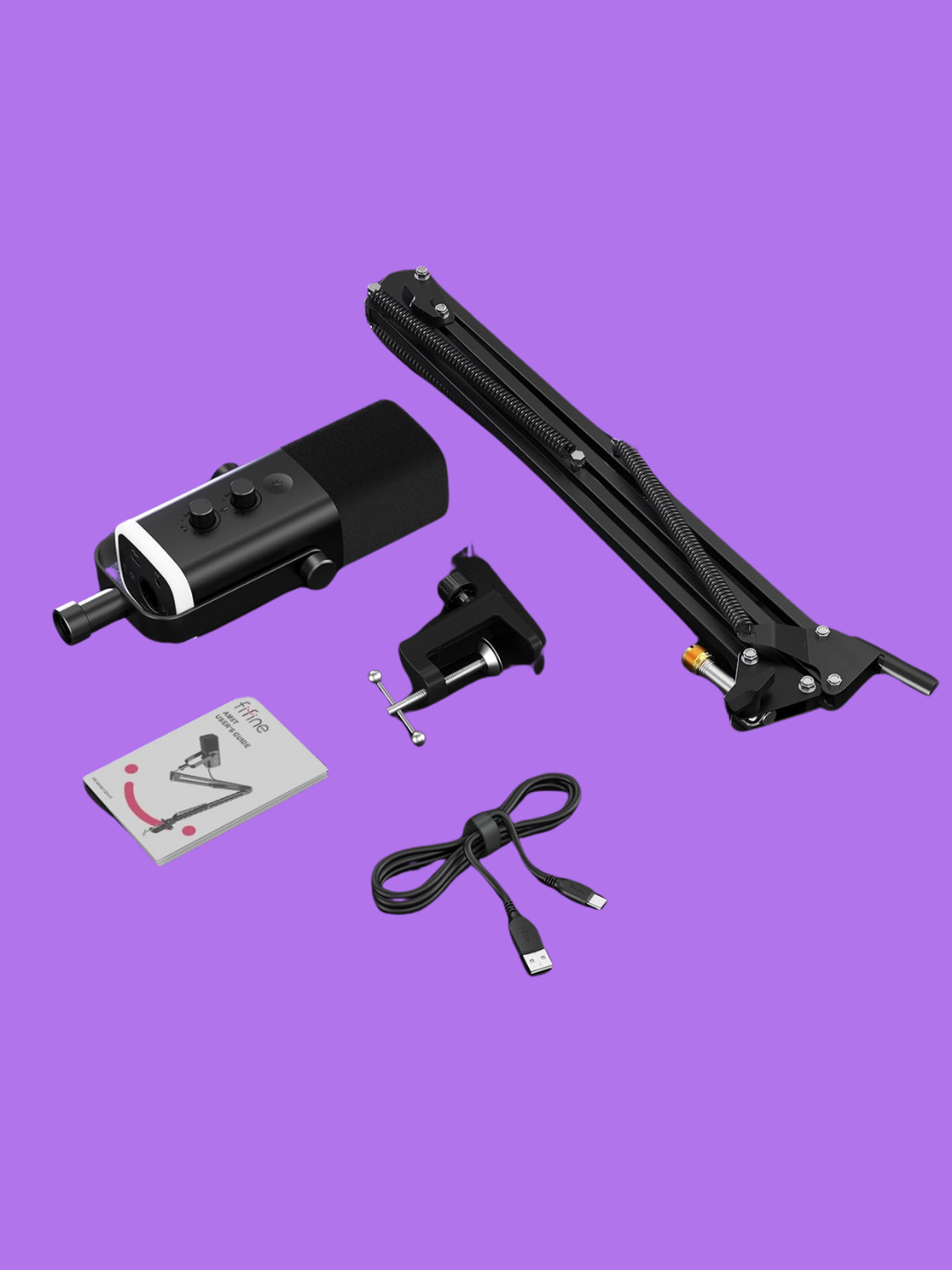 USB микрофон FIFINE AM8T – профессиональный звук для подкастов, стримов и видео