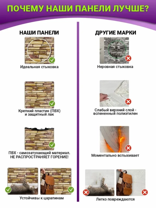 3D панели ПВХ, Россия, для стен в любую комнату, влагостойкие, самоклеящиеся, 473x468 мм