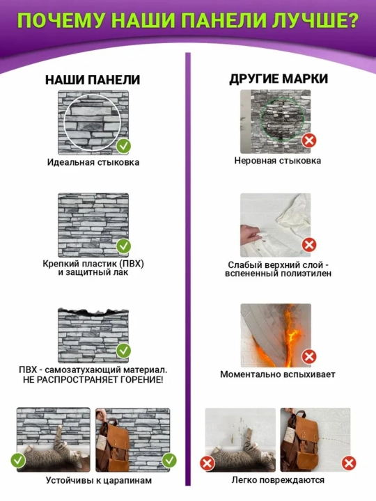3D панели ПВХ, Россия, для стен в любую комнату, влагостойкие, самоклеящиеся, 473x468 мм