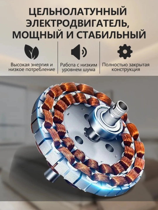 Люстра-вентилятор с пультом, 8 цветов, 4 скорости, 3 режима света, E27