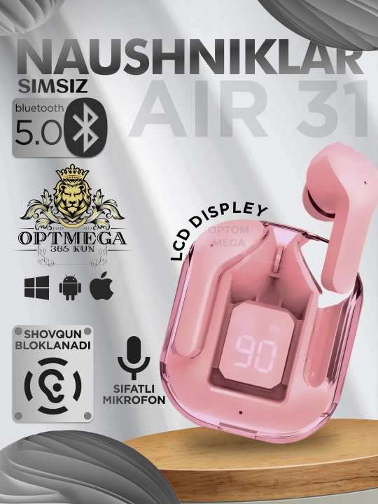 Simsiz quloqchinlar Hi-Fi Pods, sensorli,1+1 iPhone va Android uchun naushnik