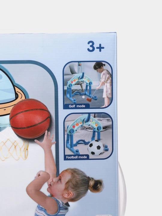 Bolalar uchun 4 tasi 1 da futbol, basketbol, golf, o'yinlar o'yinchoq