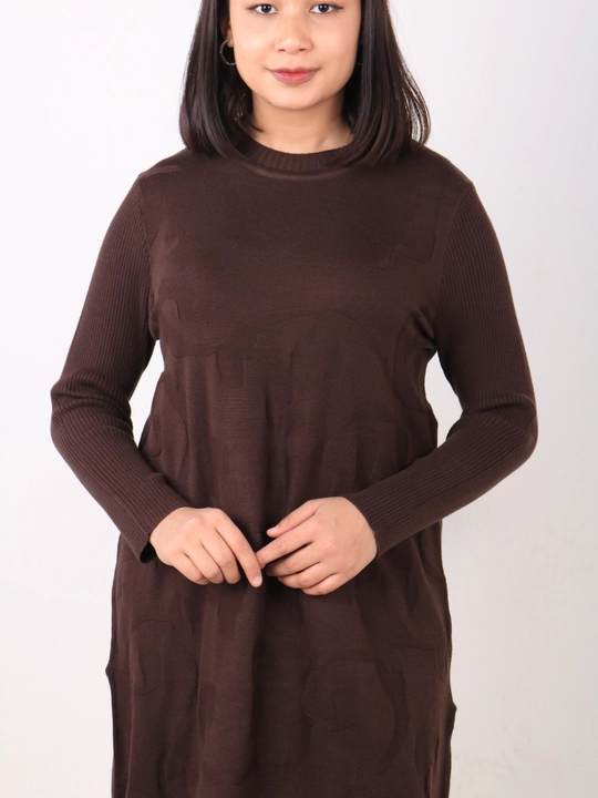 Ayollar uchun angora va junli tunika, L-XL universal o‘lcham, umshoq va issiq qishki kiyim