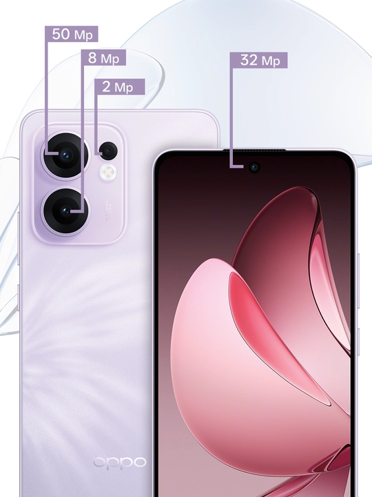 Смартфон Oppo Reno 13F (8/256GB,8/512GB), Cерый/Аметистовый, Dual nano sim, 1 год гарантии