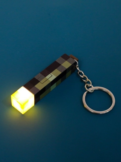 Брелок-светильник в стиле Minecraft – Руда, с LED-подсветкой — AKSESSJ-BRMNCRF