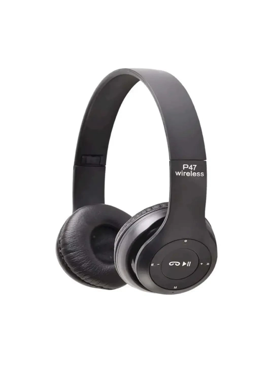 Simsiz quloqchinlar P47 Bluetooth 5.0, yig'iluvchan quloqchin mikrofon bilan