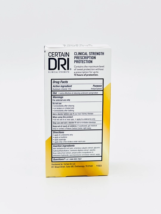 Certain DRI Clinical erkaklar antiperspiranti, 72 soatlik terdan himoya qiluvchi, 35 ml