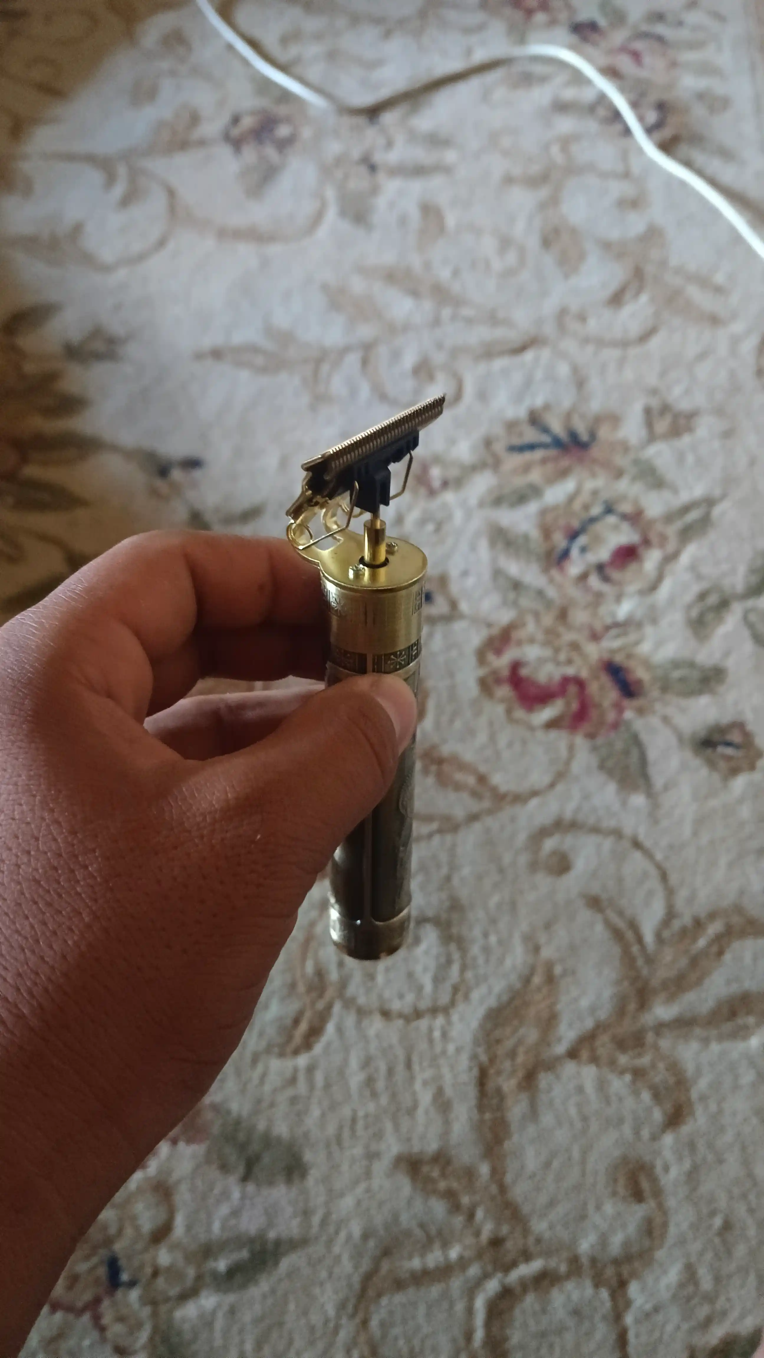 Simsiz trimmer VINTAGE T9, Dragon dizayn, 4 nasadka, 2 soat batareya