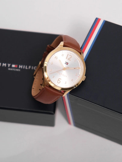 Женские часы Tommy Hilfiger 1781, натуральная кожа — TELLER-1781-КОРИЧН