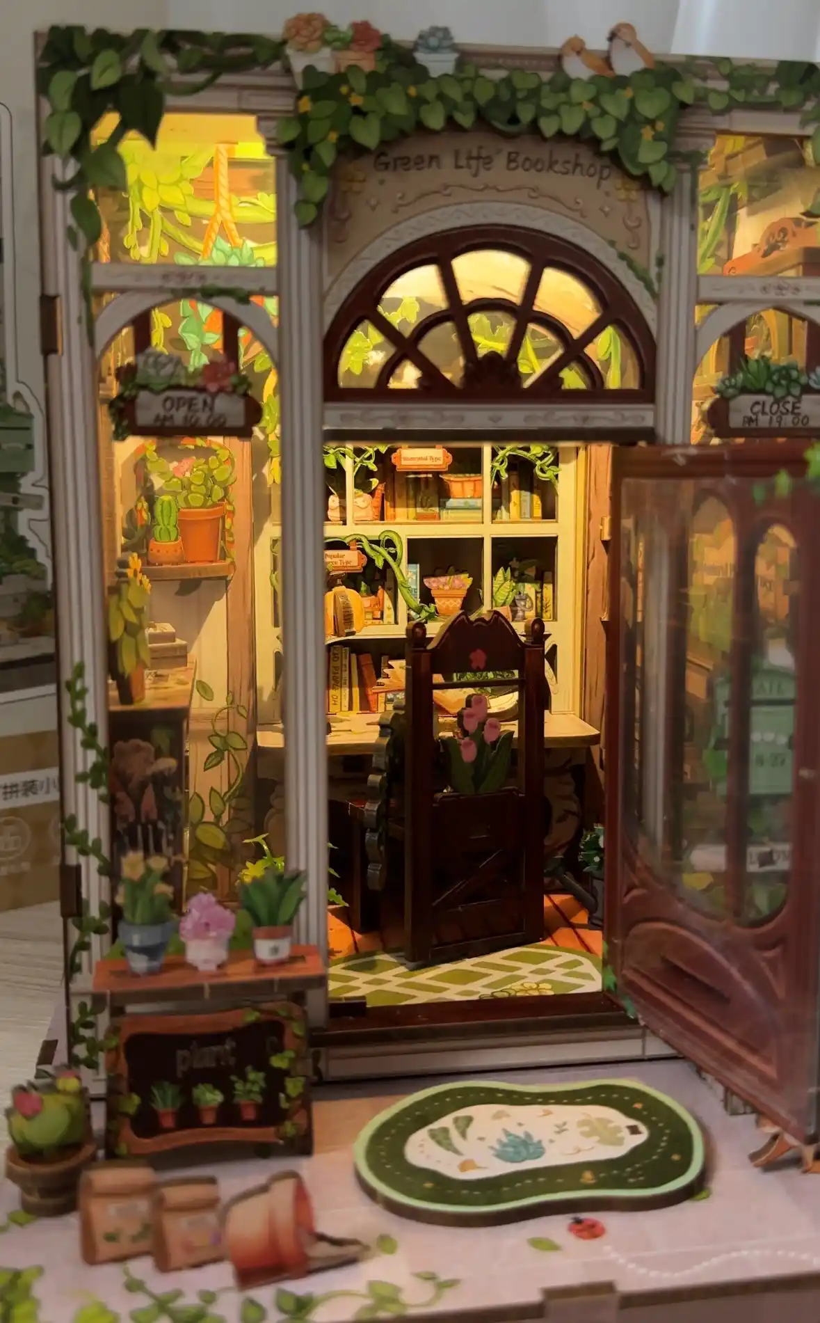 Румбокс Пазл Diy Nook 3D, деревянный с лампой