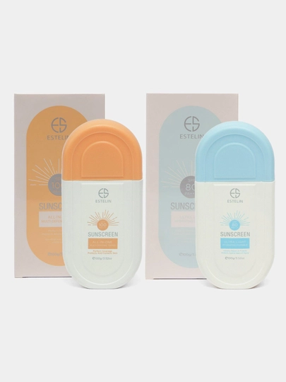 Солнцезащитный крем, Estelin, SPF 100, 80, 50 PA+++, увлажняющий, крем, лицо, тело, 100 г