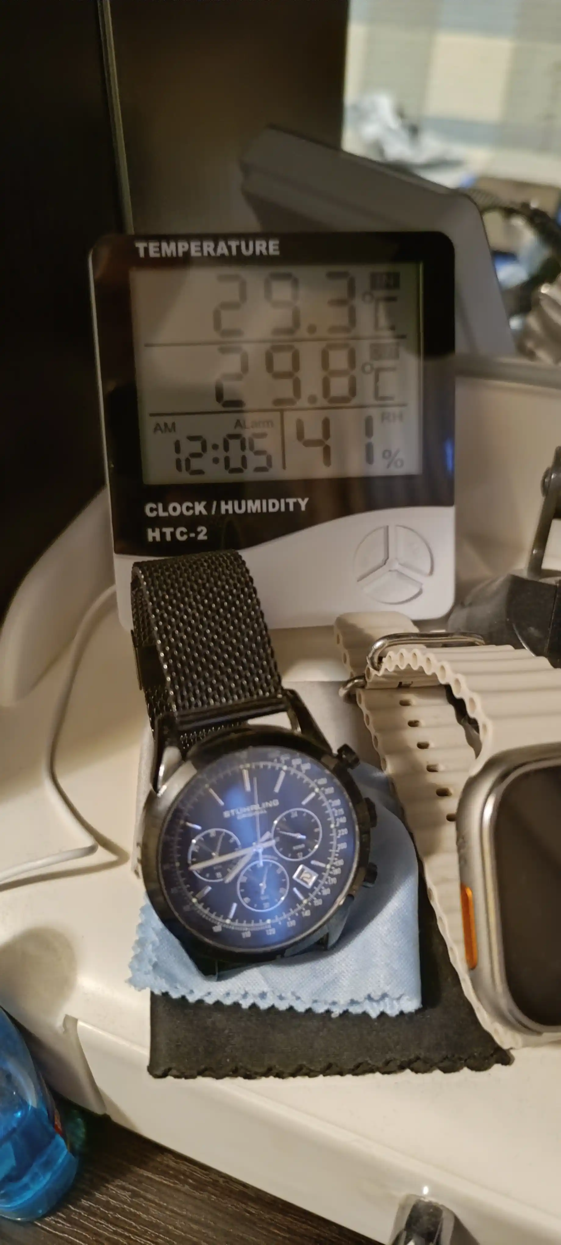 Термогигрометр HTC-2, термометр, гигрометр, часы