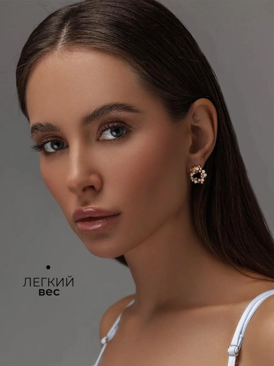 Серьги, сердце, клевер, бижутерия, женские, вишня, жемчуг, YSL