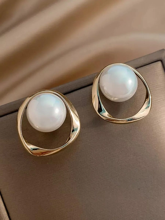 Серьги, сердце, клевер, бижутерия, женские, вишня, жемчуг, YSL