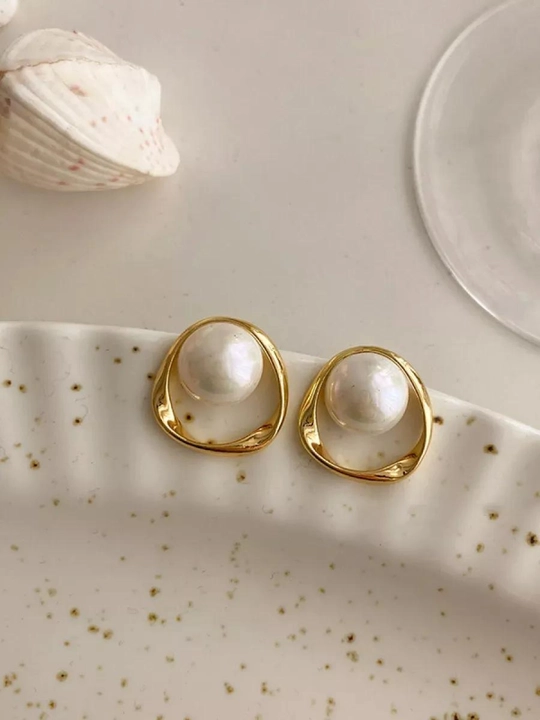 Серьги, сердце, клевер, бижутерия, женские, вишня, жемчуг, YSL