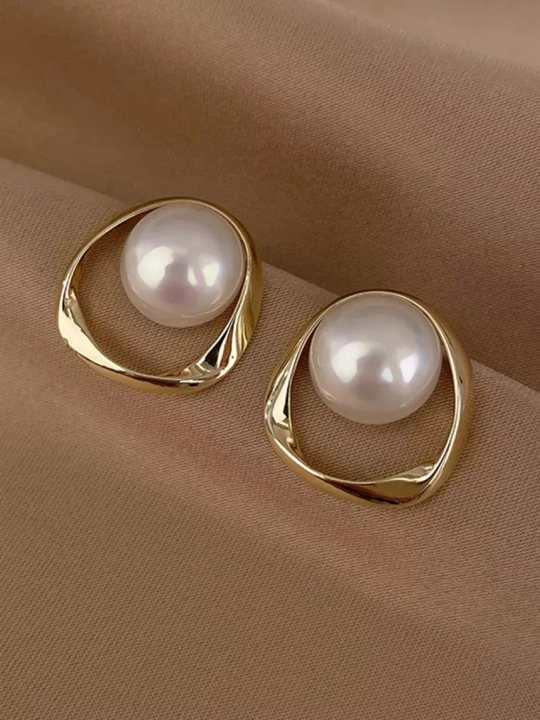Серьги, сердце, клевер, бижутерия, женские, вишня, жемчуг, YSL