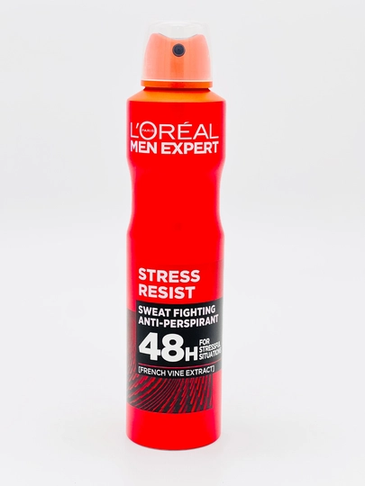 Антиперспирант-дезодорант спрей L'oreal Paris Men Expert, защита от пота 48 часов, 250 мл — OPTOMN1-LOREAL3-БАГРОВ