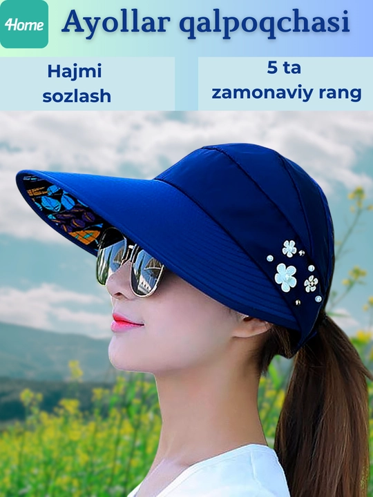 Ayollar qalpoqchasi, 5 ta rang - 