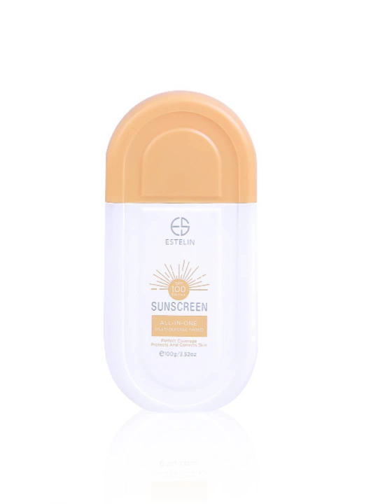 Quyoshdan himoya qiluvchi krem, suvga chidamli, ESTELIN SPF 50+ 70+80+100+PA+++, 100 ml