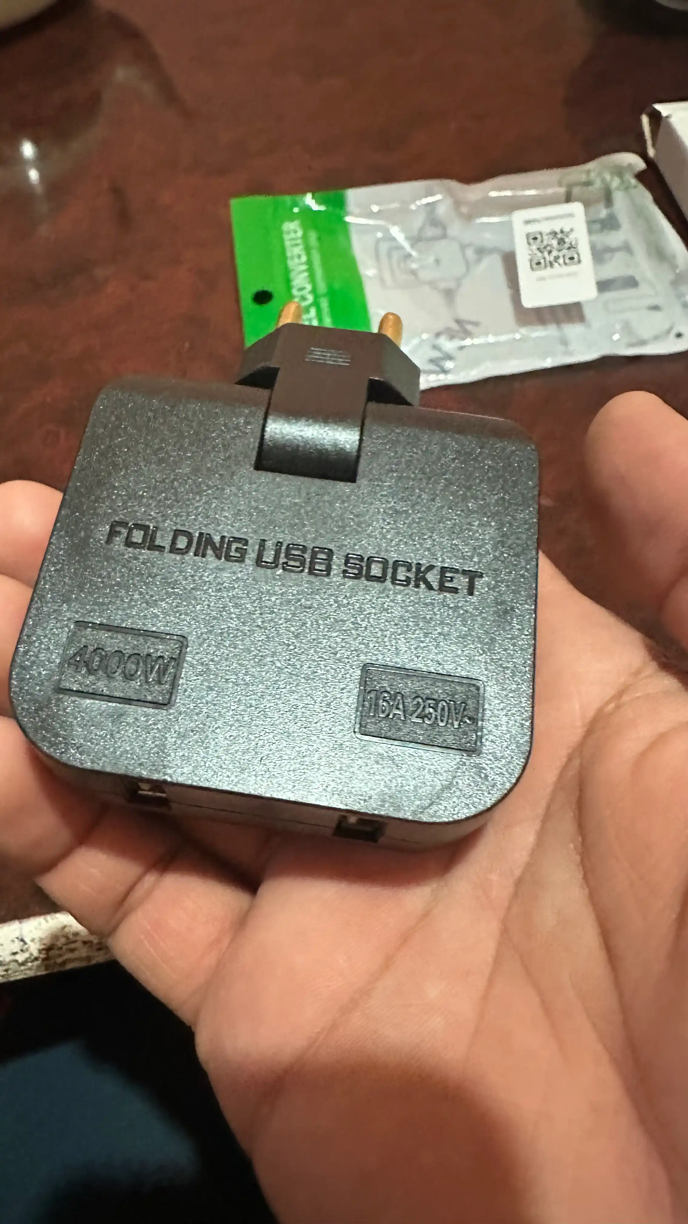 Тройник для розетки плоский, с USB поворотный сетевой фильтр на 180 градусов, адаптер