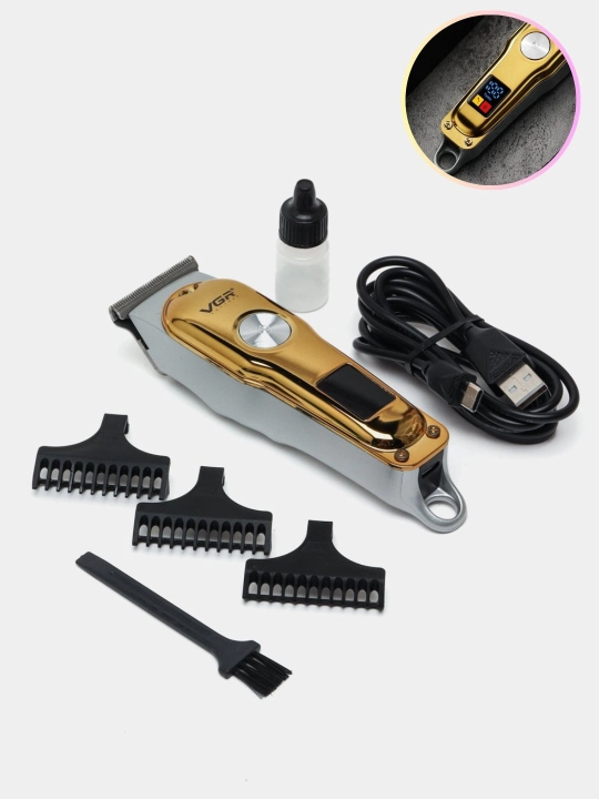 Trimmer-mashina VGR V-290, soqol olish va soch kesish uchun