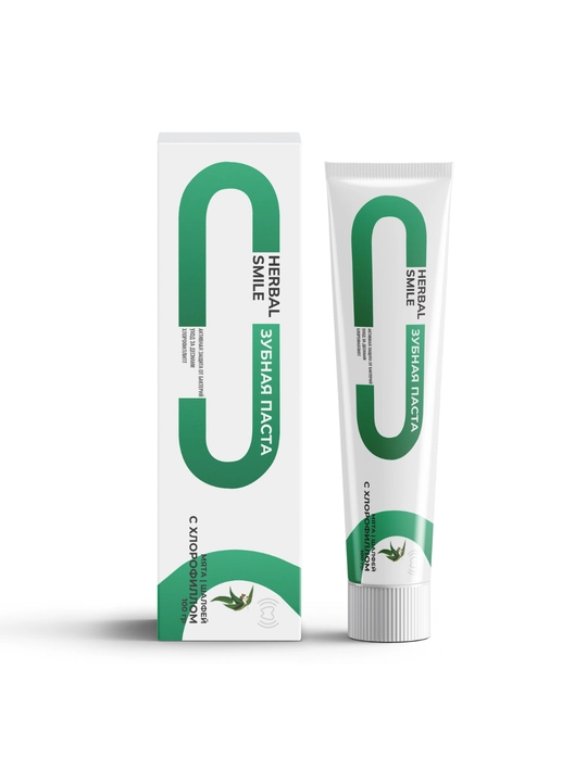 Зубная паста Herbal Smile, с хлорофиллом, 100 г - 