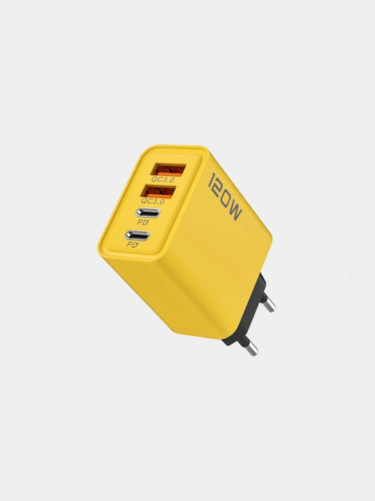 Зарядное устройство APD 120Вт 2Usb 2type-c 220в евровилка - 