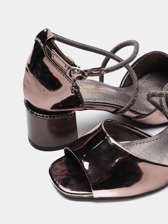 BELLISIMA 391-16A sun’iy charmli ayollar bosonojkasi, 5 sm poshna, 2 rang, 36–40