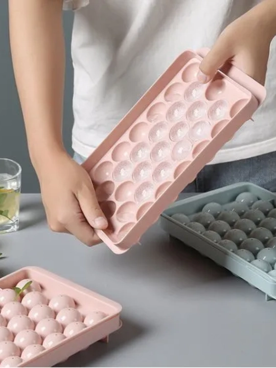 Silikon va plastmassadan tayyorlangan muz uchun qolip, muz tayyorlash uchun idish