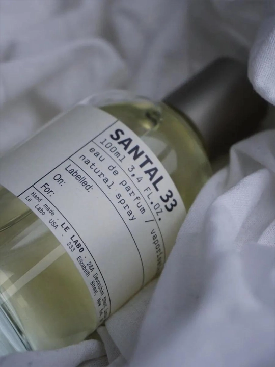 Parfyumlangan suv Santal 33 Le labo - erkaklar va ayollar uchun, 100 ml, Grasse - New York