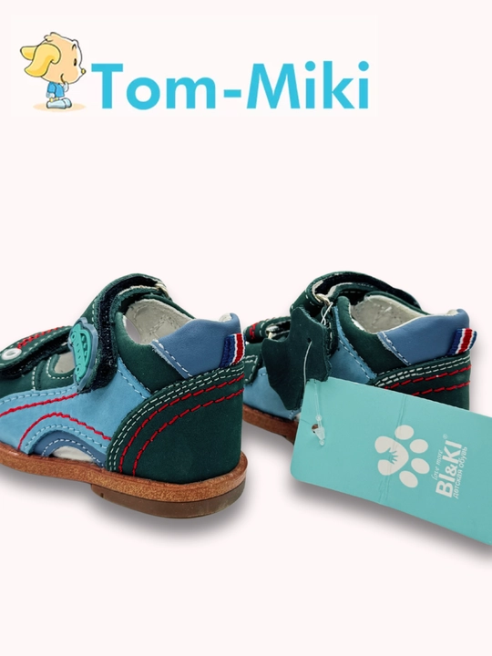 Кожаные сандалии для мальчика TOM.M, анатомические, размеры 17-23 - 