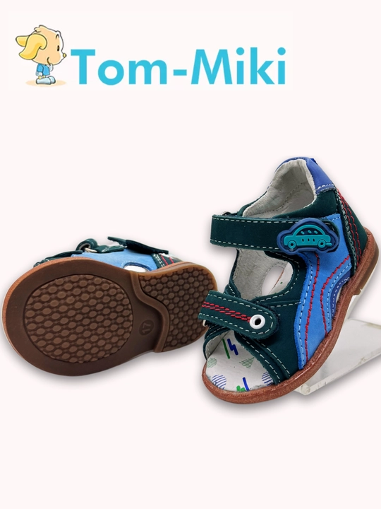 Кожаные сандалии для мальчика TOM.M, анатомические, размеры 17-23